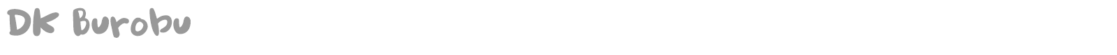 DK Burobu font preview